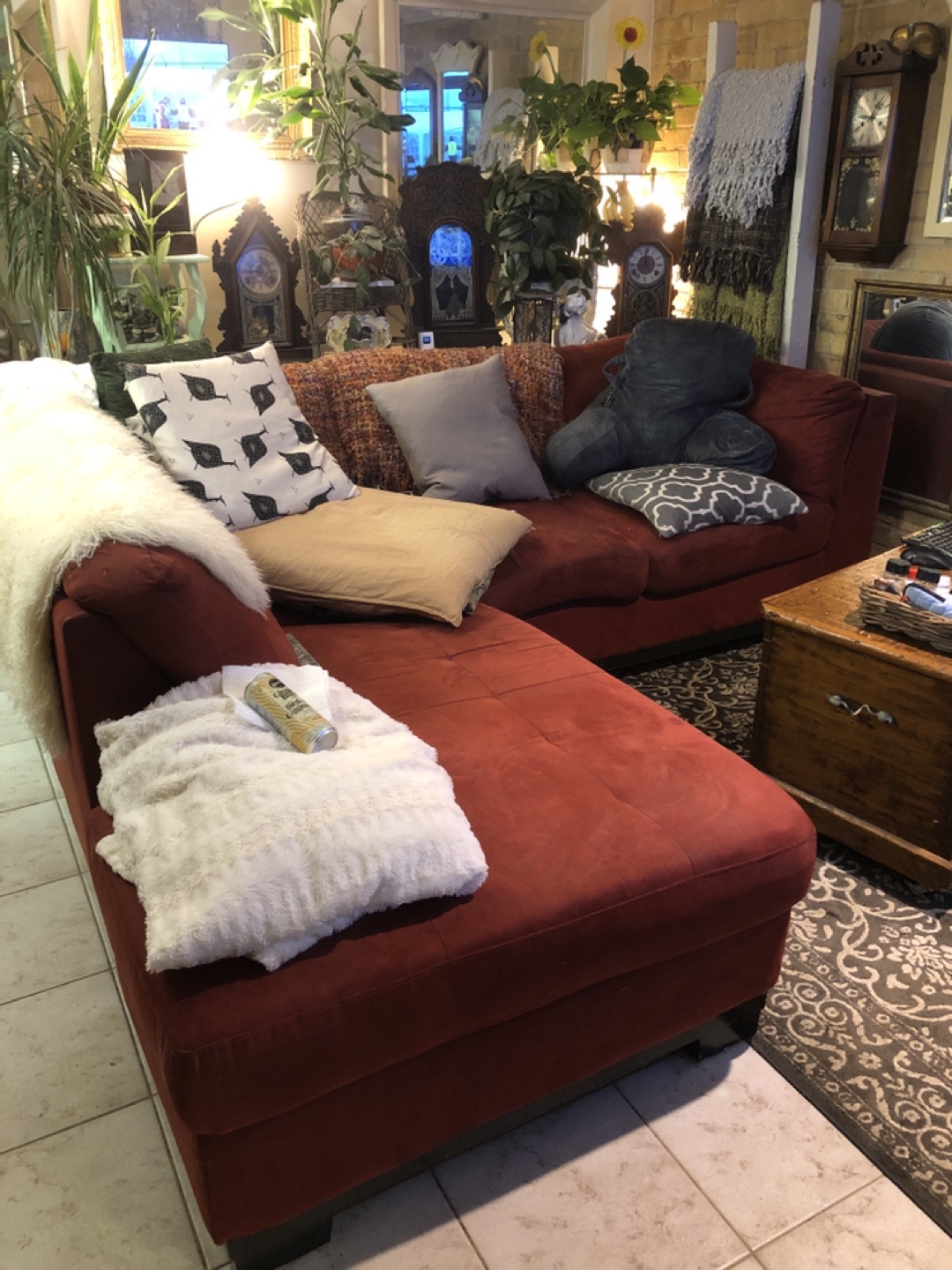 Red Sectional Sofa