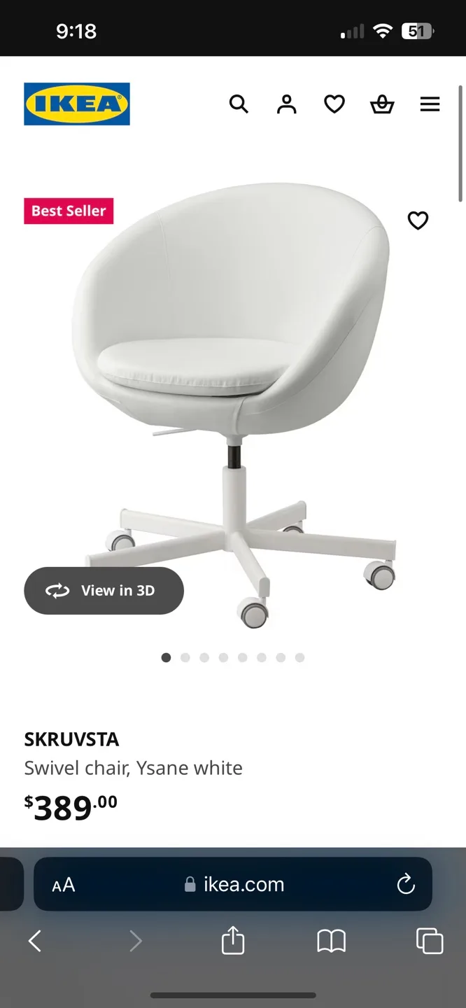 IKEA SKRUVSTA Swivel Chair image indicator(4)