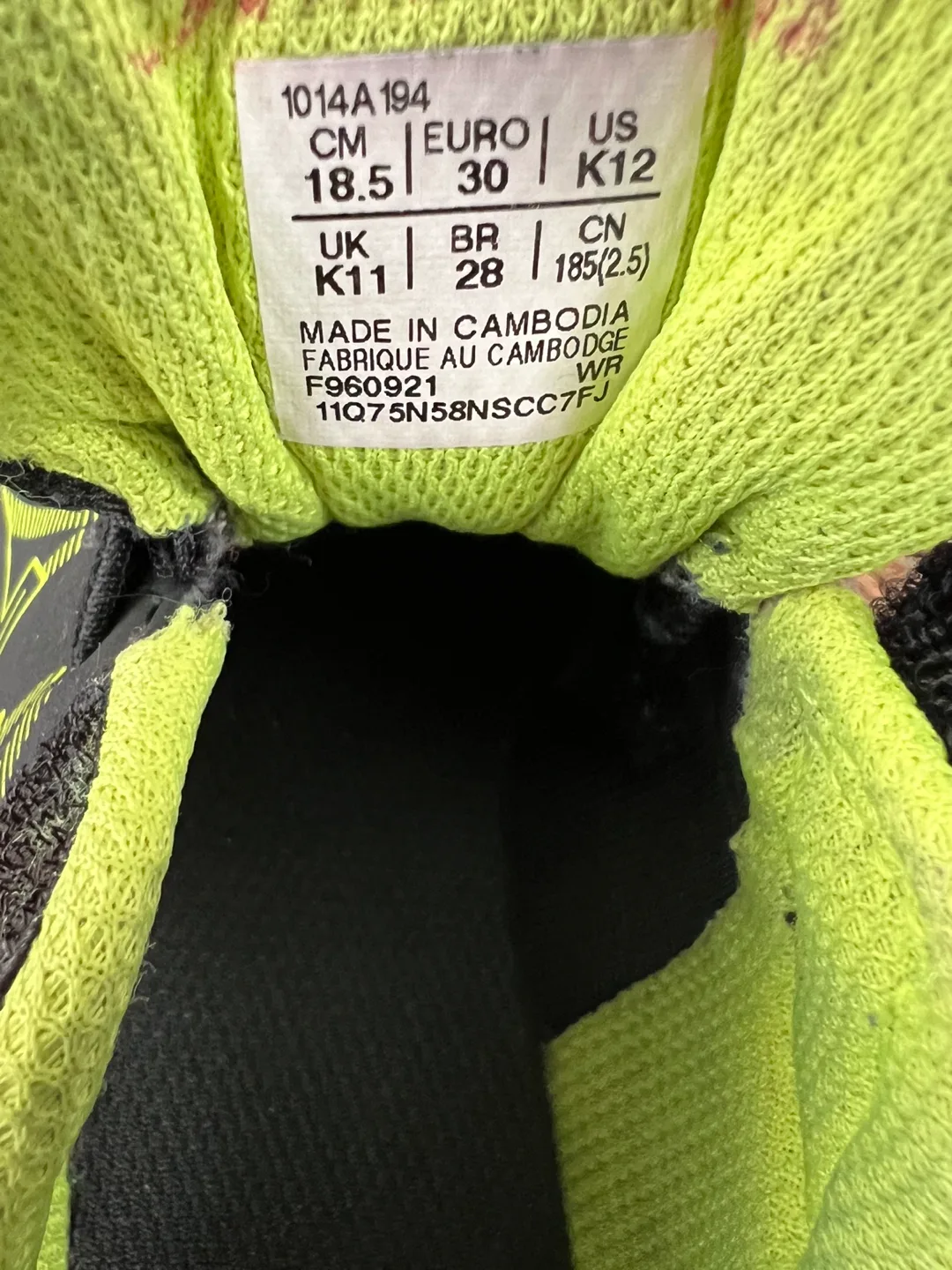 ASICS Kids Running Shoes Size 12 image indicator(3)