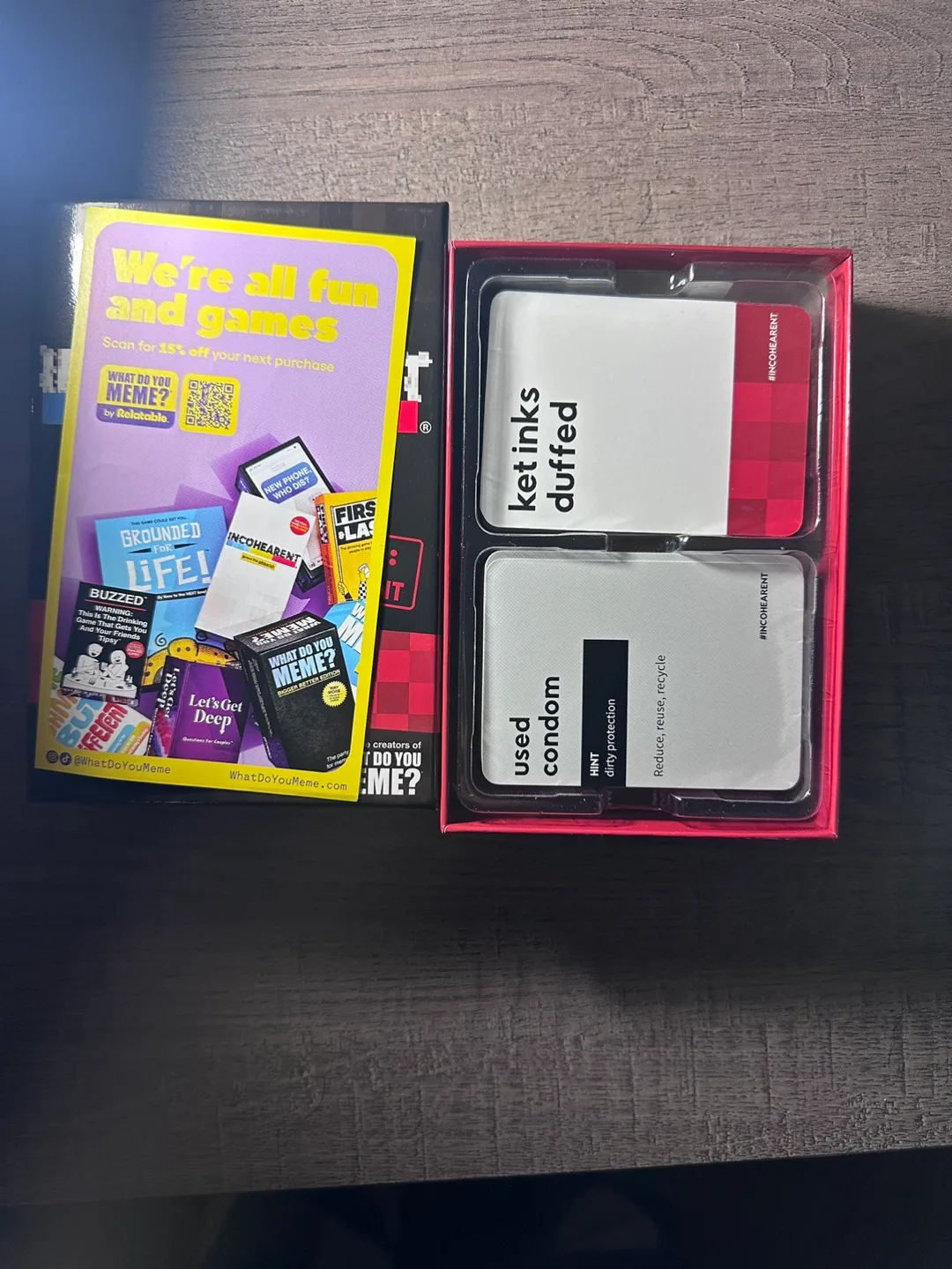 Incoherent NSFW Expansion Pack Party Game image indicator(3)