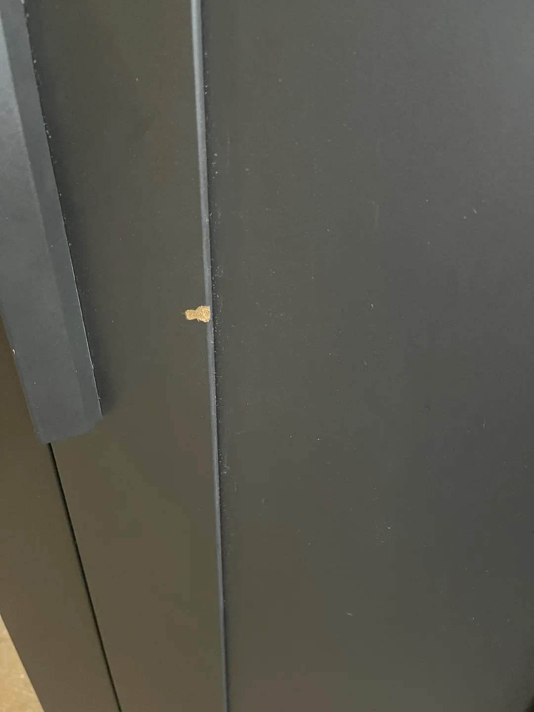 Dark Brown IKEA PAX Wardrobe with Mirror image indicator(8)