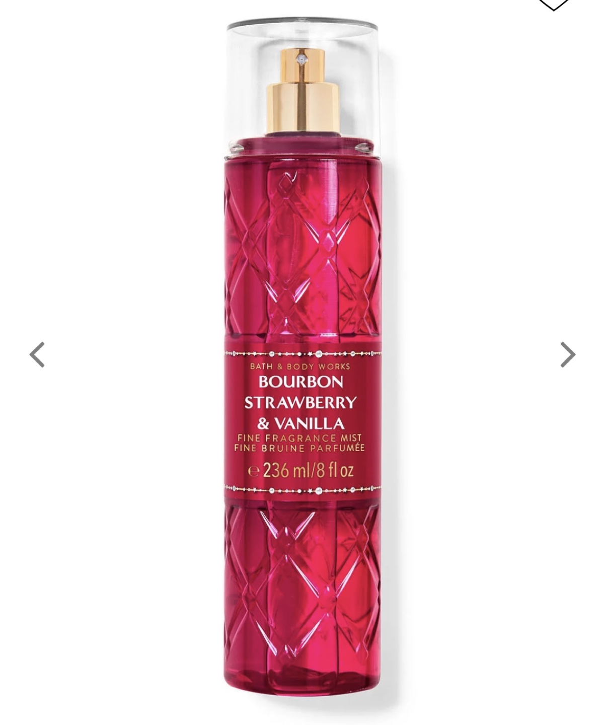 Bath & Body Works Bourbon Strawberry & Vanilla Fragrance Mist