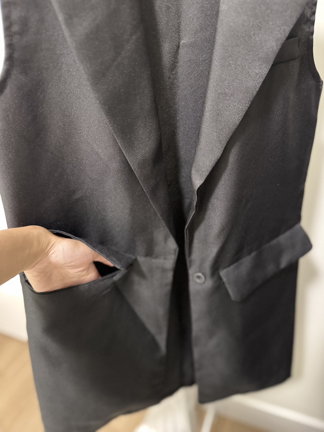 Black Long Vest - photo 5