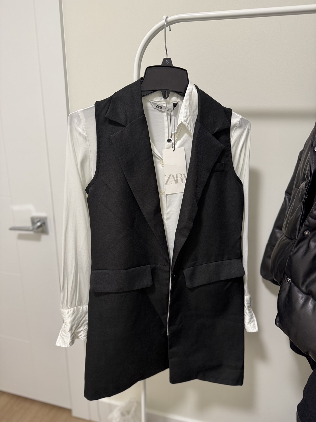 Black Long Vest