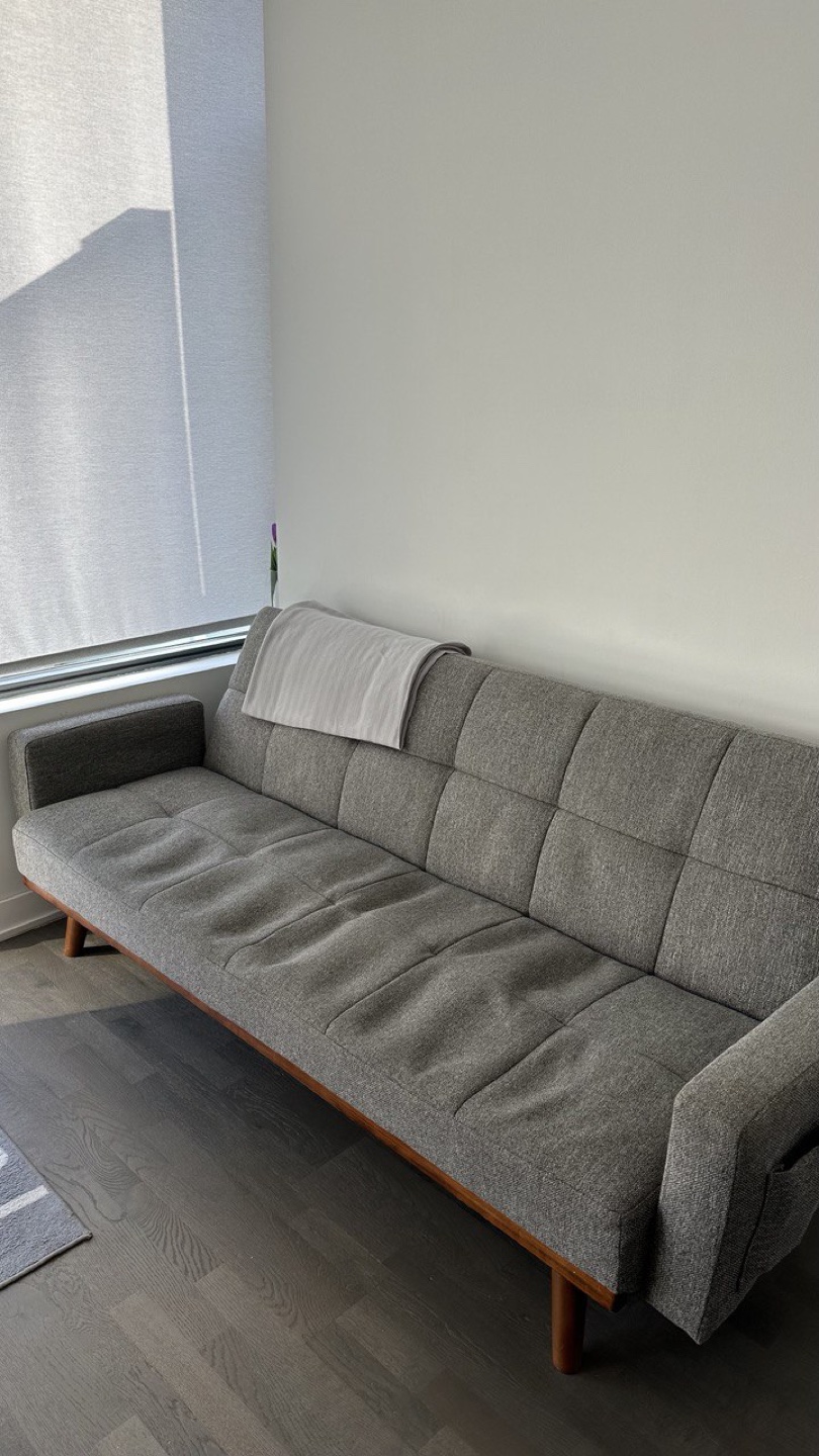 Pickup today!!! Grey Futon Sofa