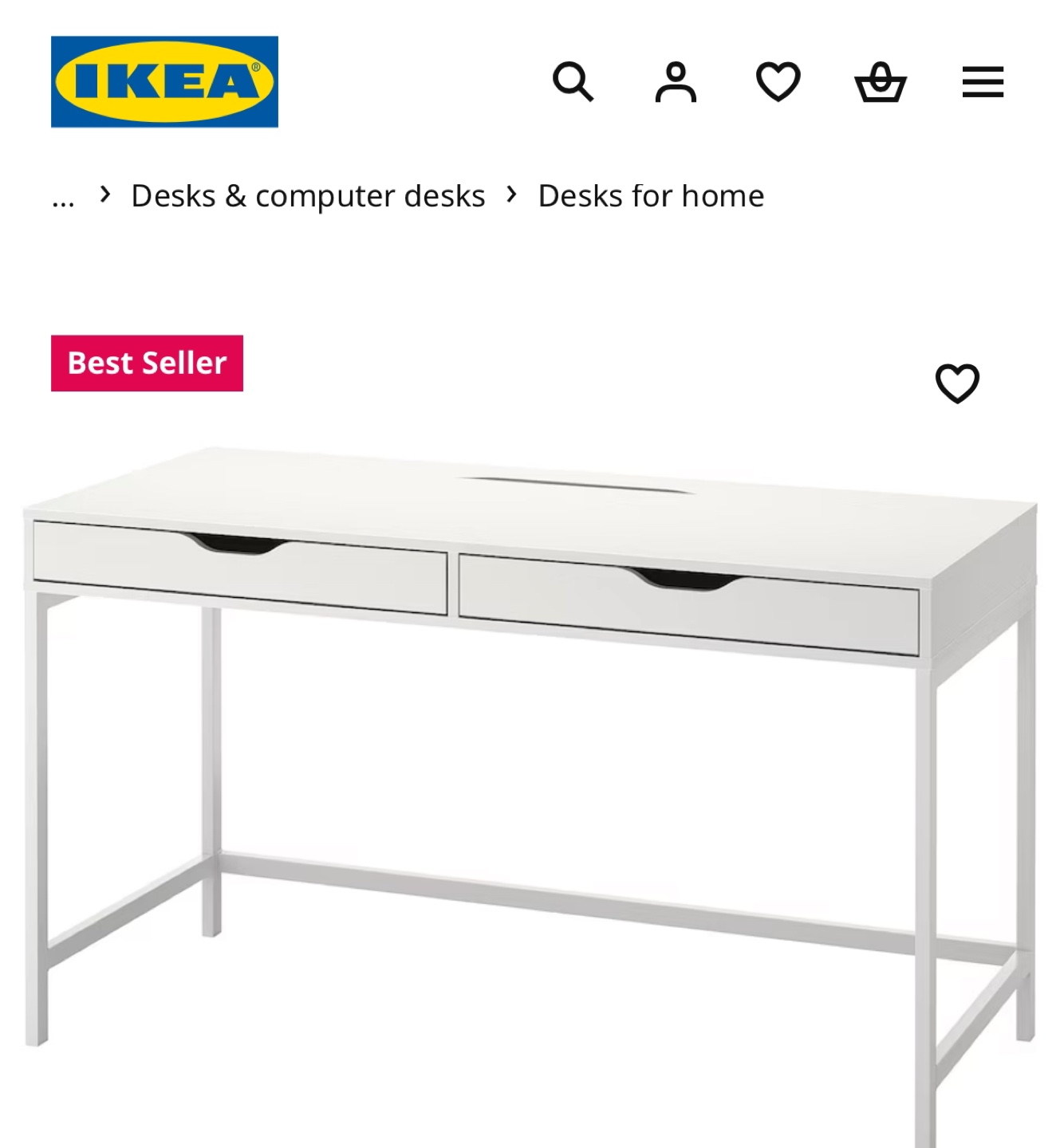 IKEA Alex Desk -$120
