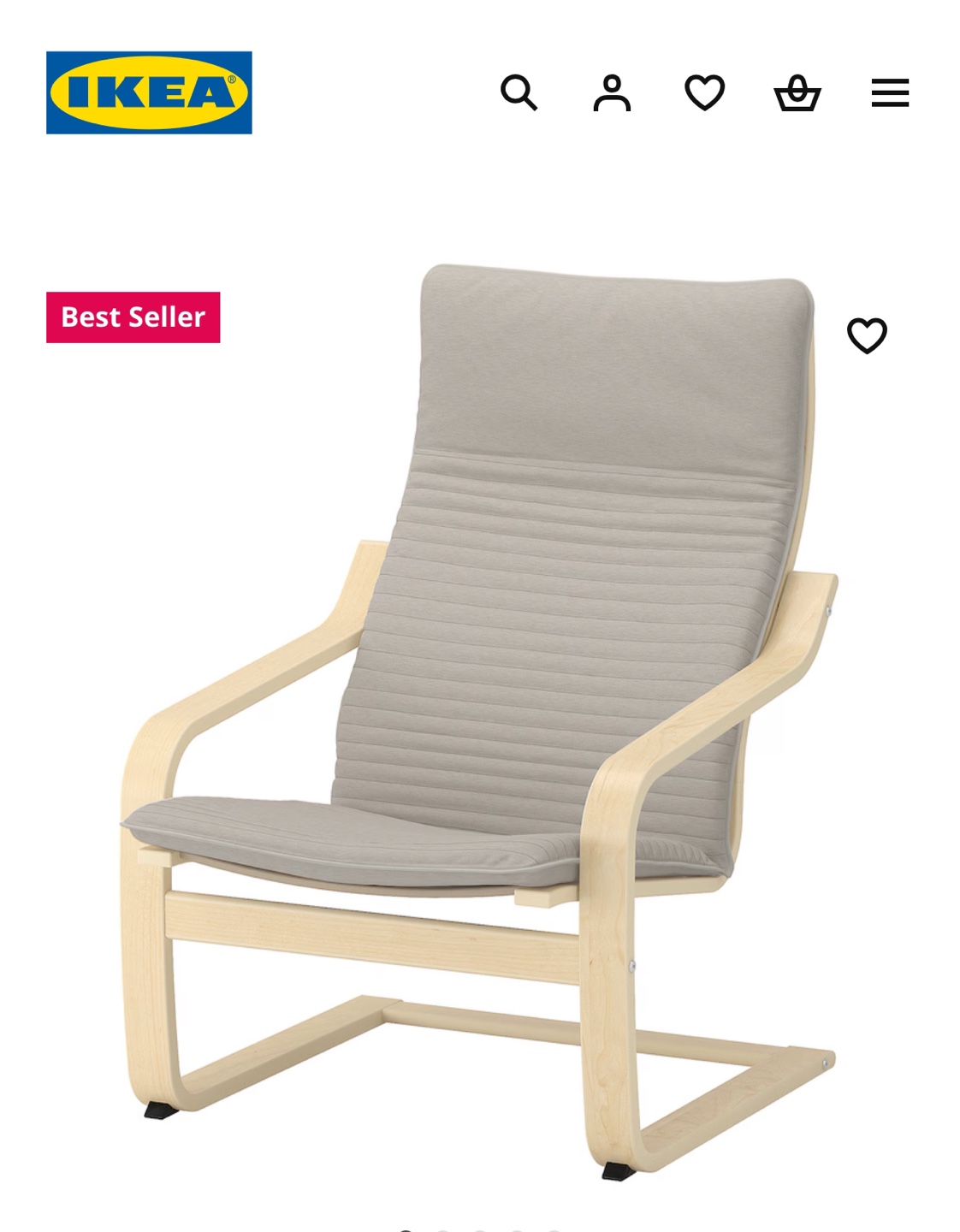 IKEA Poäng Chair $65