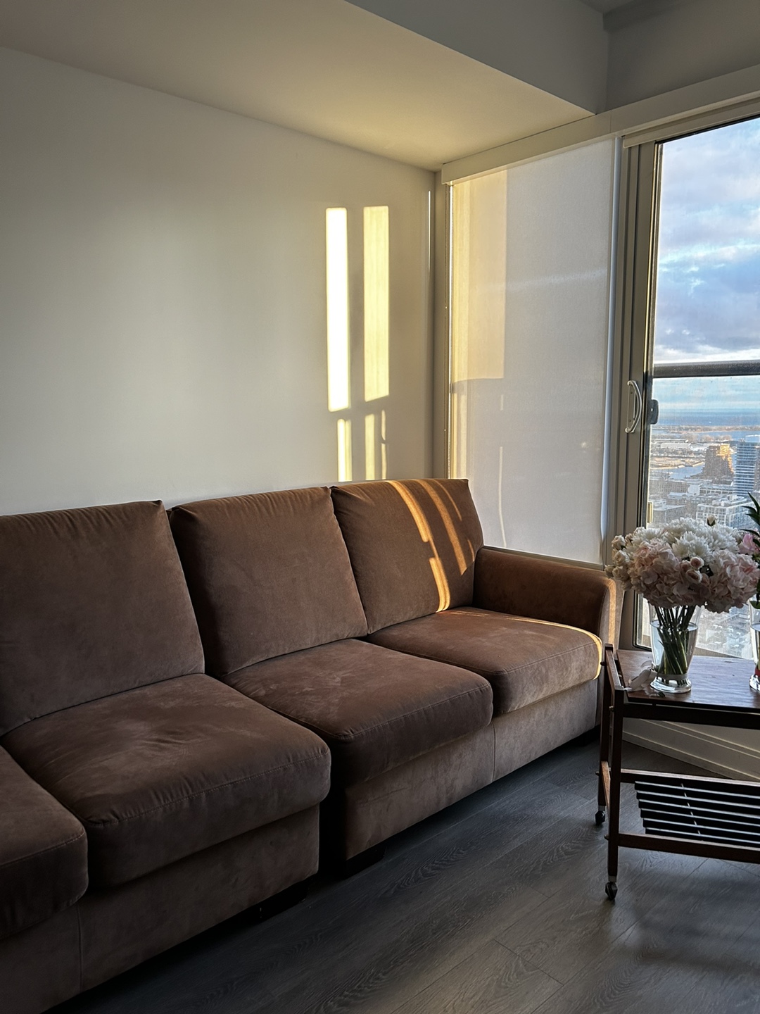 Brown Sectional Sofa Bed - photo 2