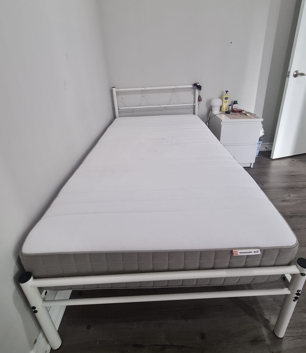 White Metal Bed Frame