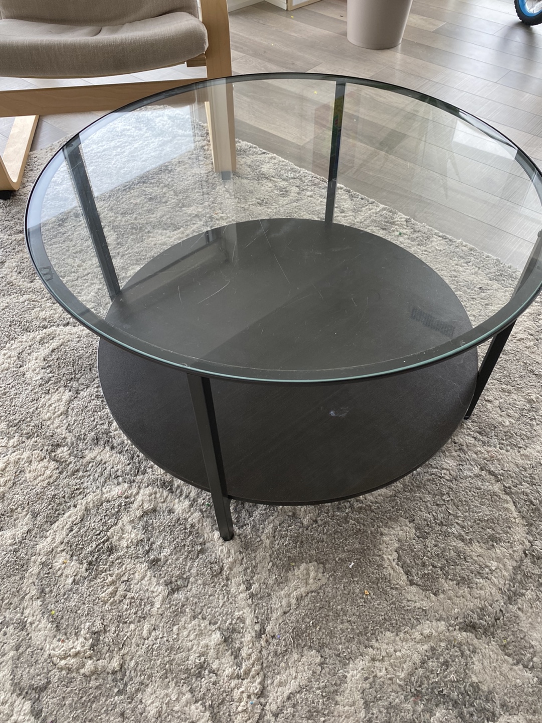 IKEA Glass Coffee Table - photo 3