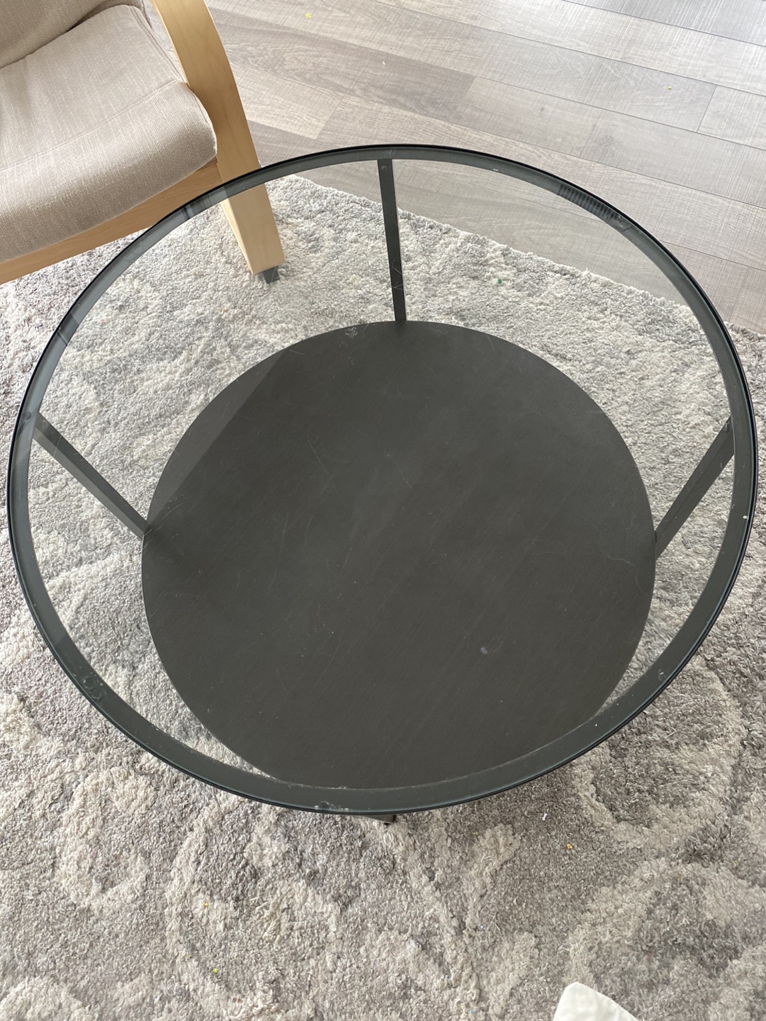 IKEA Glass Coffee Table - photo 4