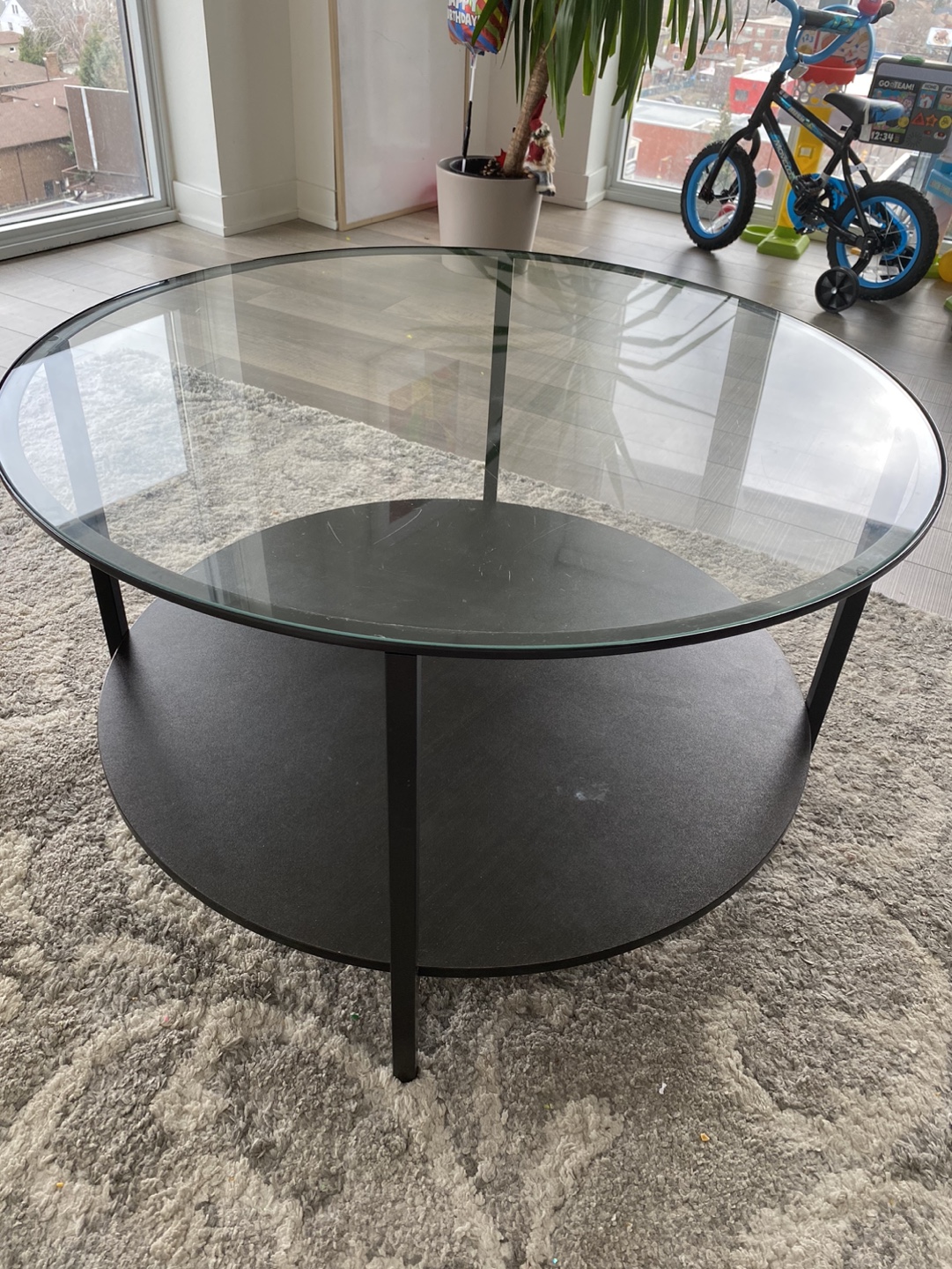 IKEA Glass Coffee Table - photo 2
