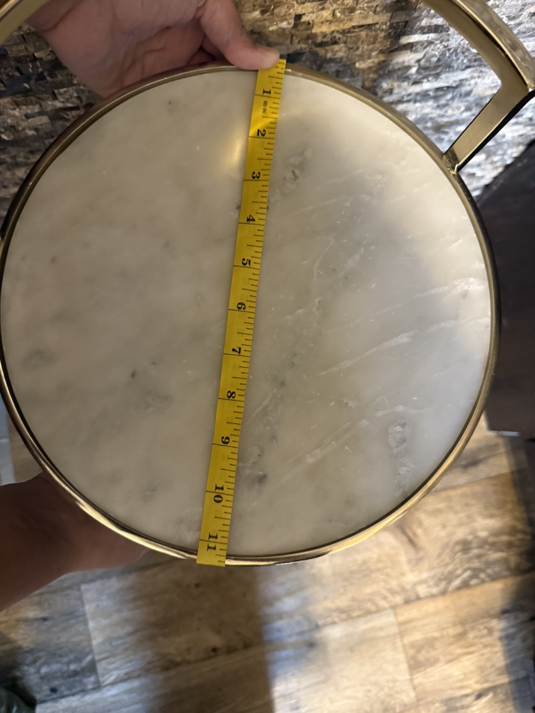 Gold Marble Accent Table - photo 5
