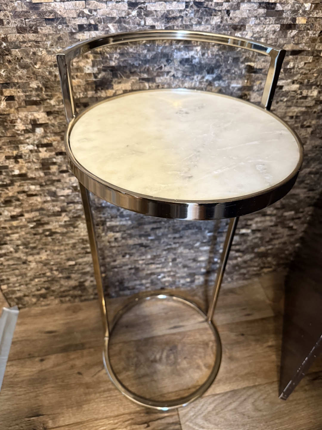 Gold Marble Accent Table