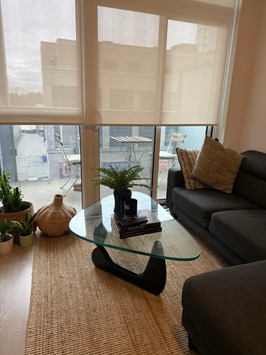 Mid Century Modern Glass Coffee Table thumbnail