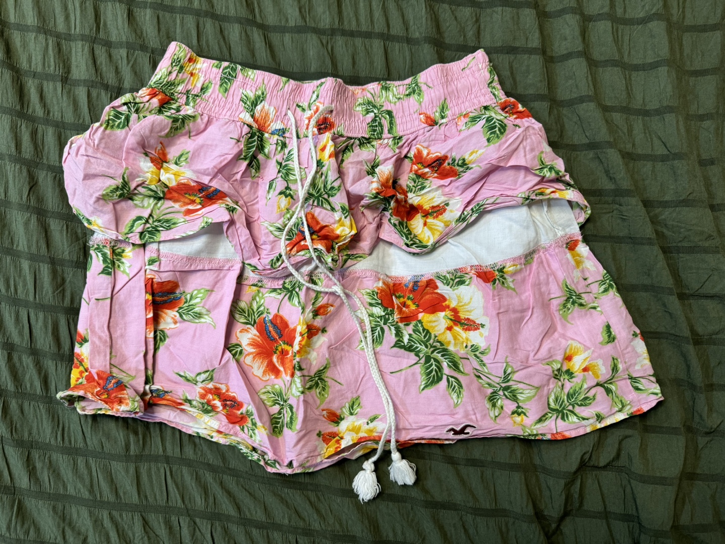 Pink Floral Shorts