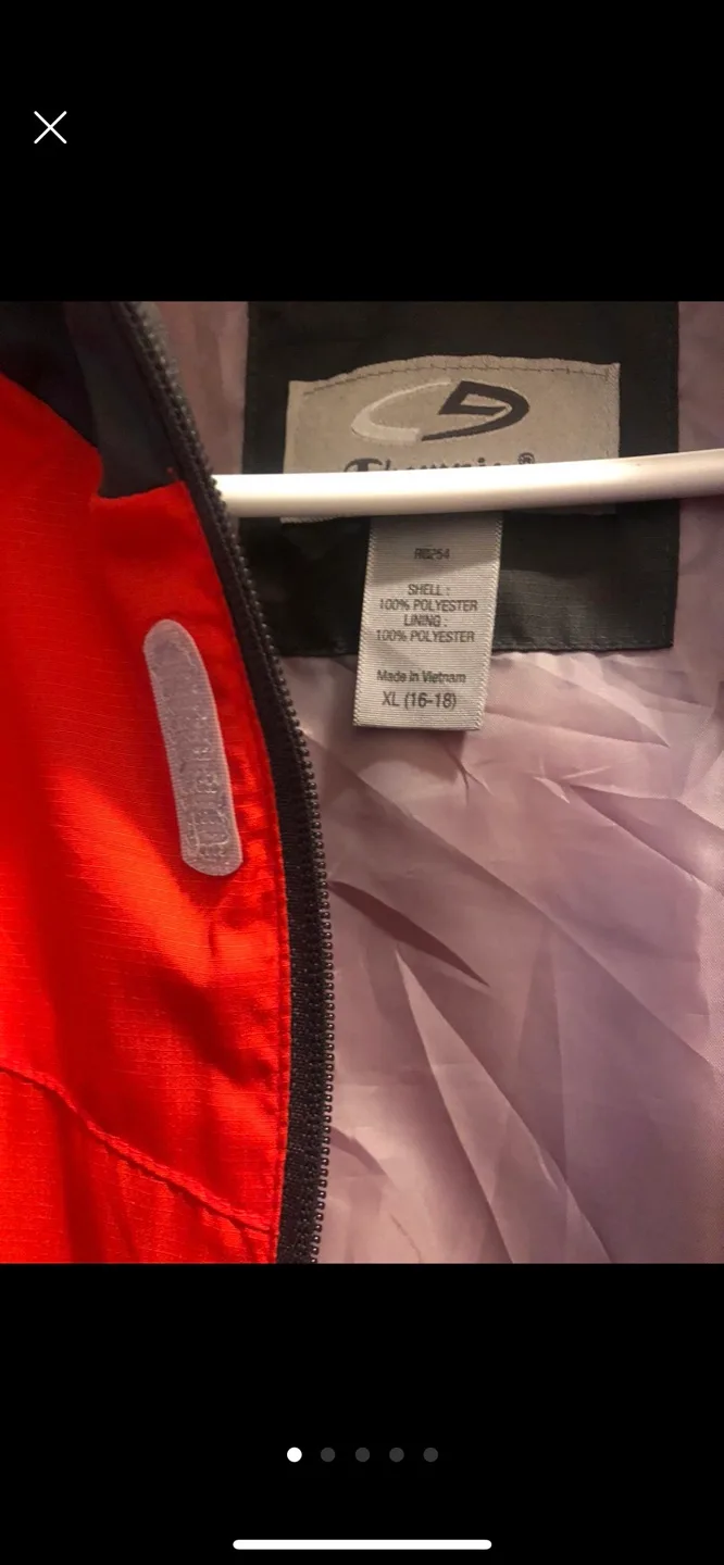 Champion boys Red & Black Jacket image indicator(2)