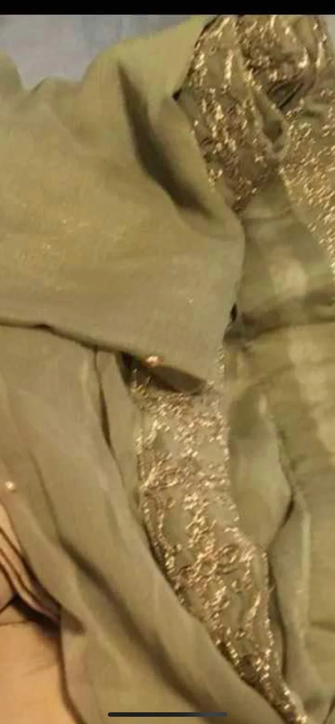 Brand new Green and Gold Embroidered Salwar Kameez image indicator(6)