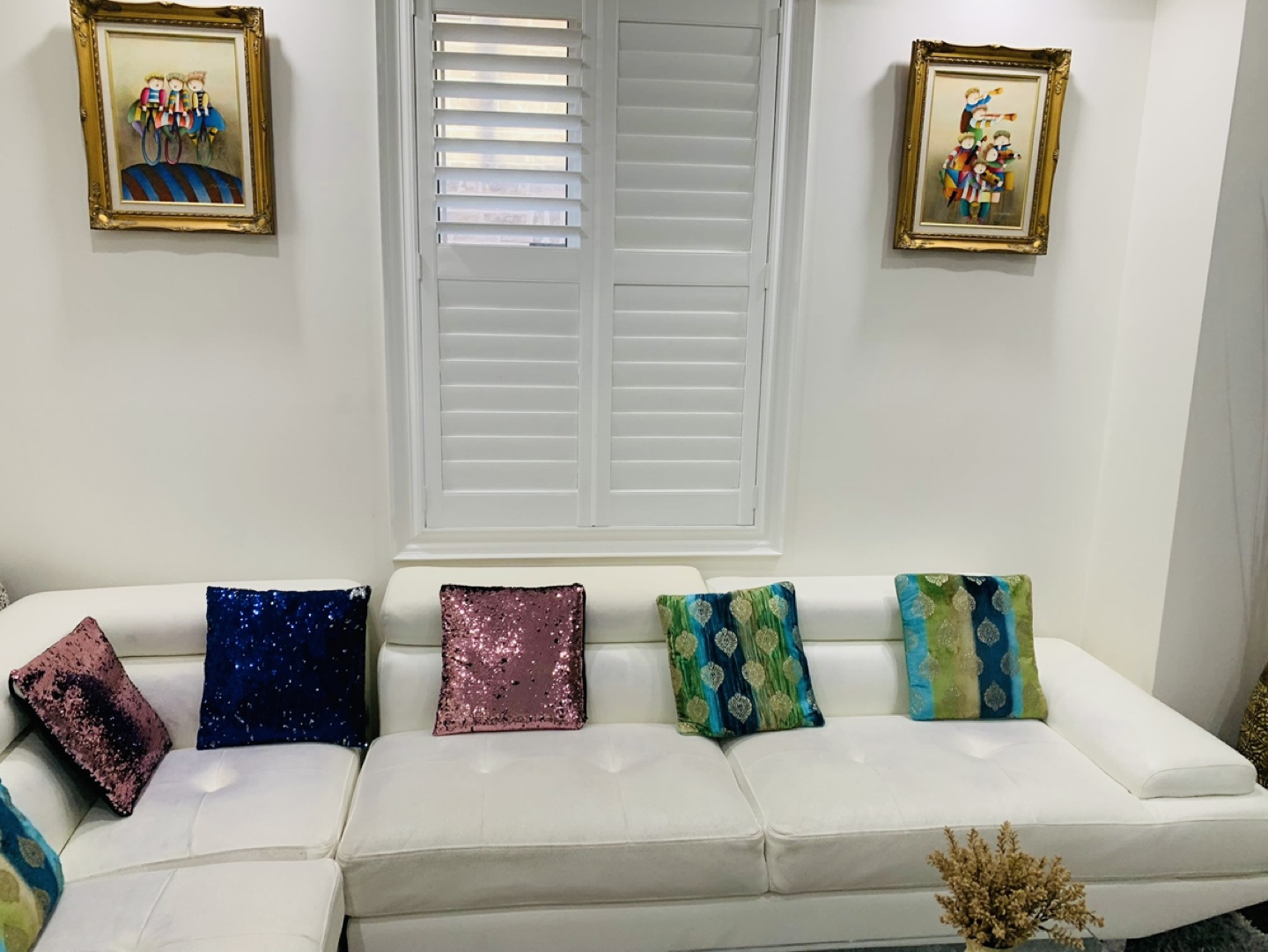 White Sectional Sofa - photo 2