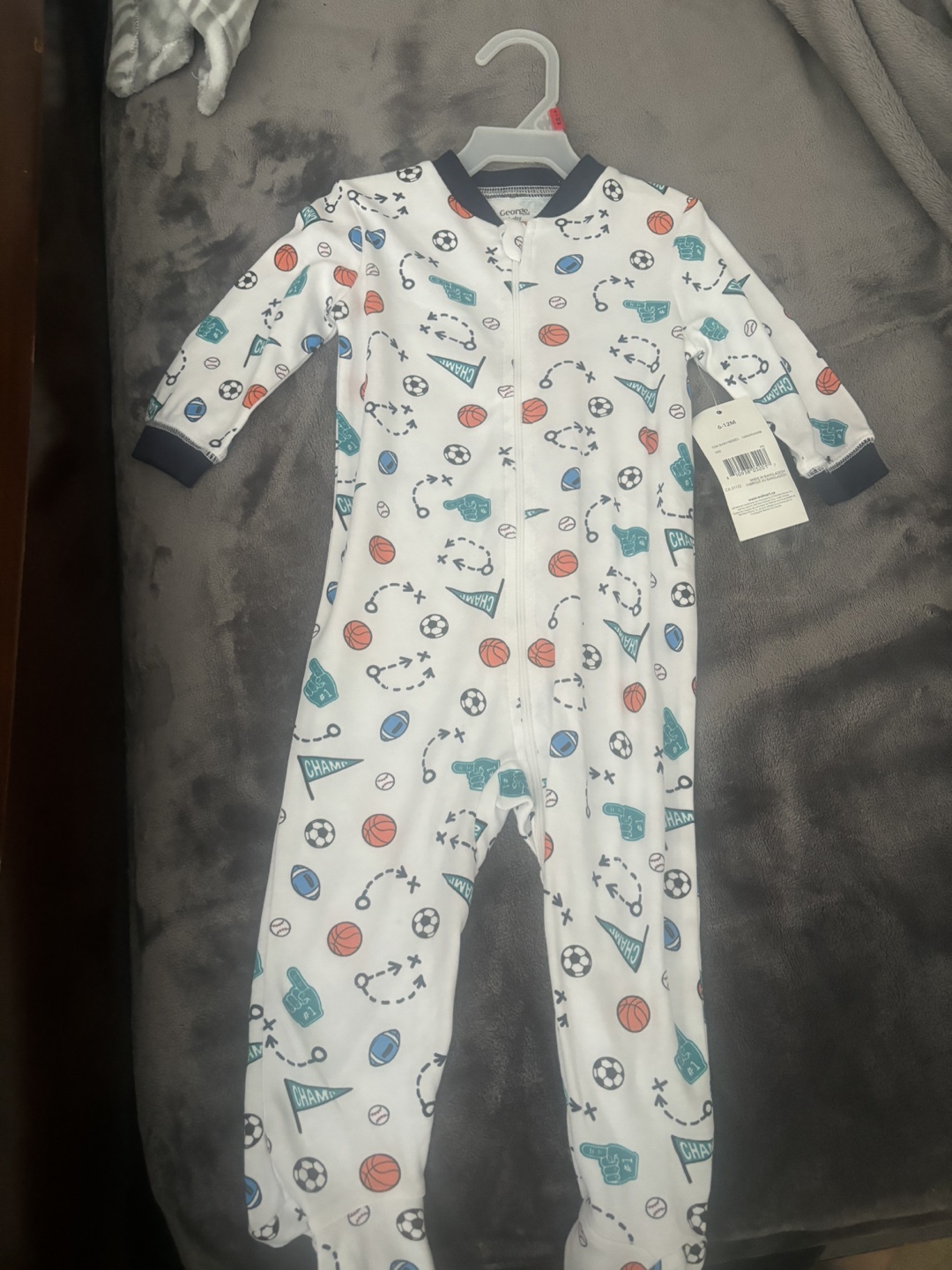 Baby Boys' Sports Sleep & Play - 6-12 Months