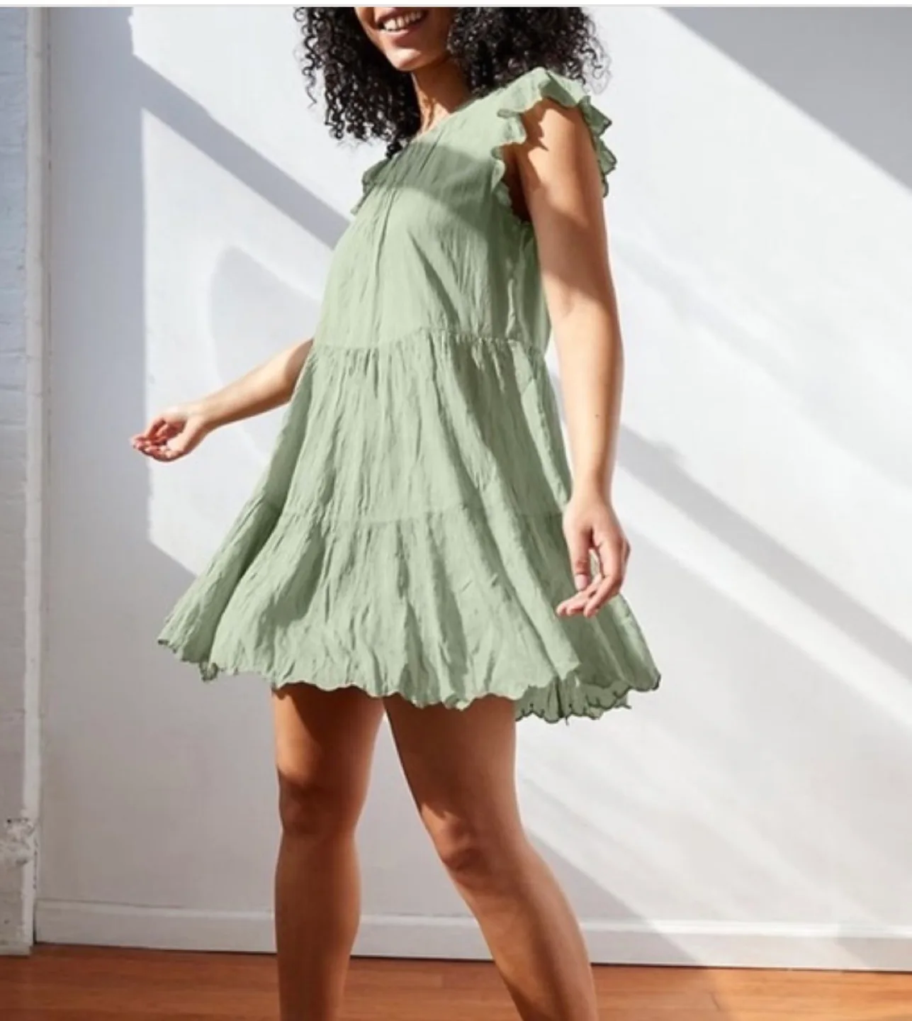 Wilfred La Bohème Green Mini Dress image indicator(3)