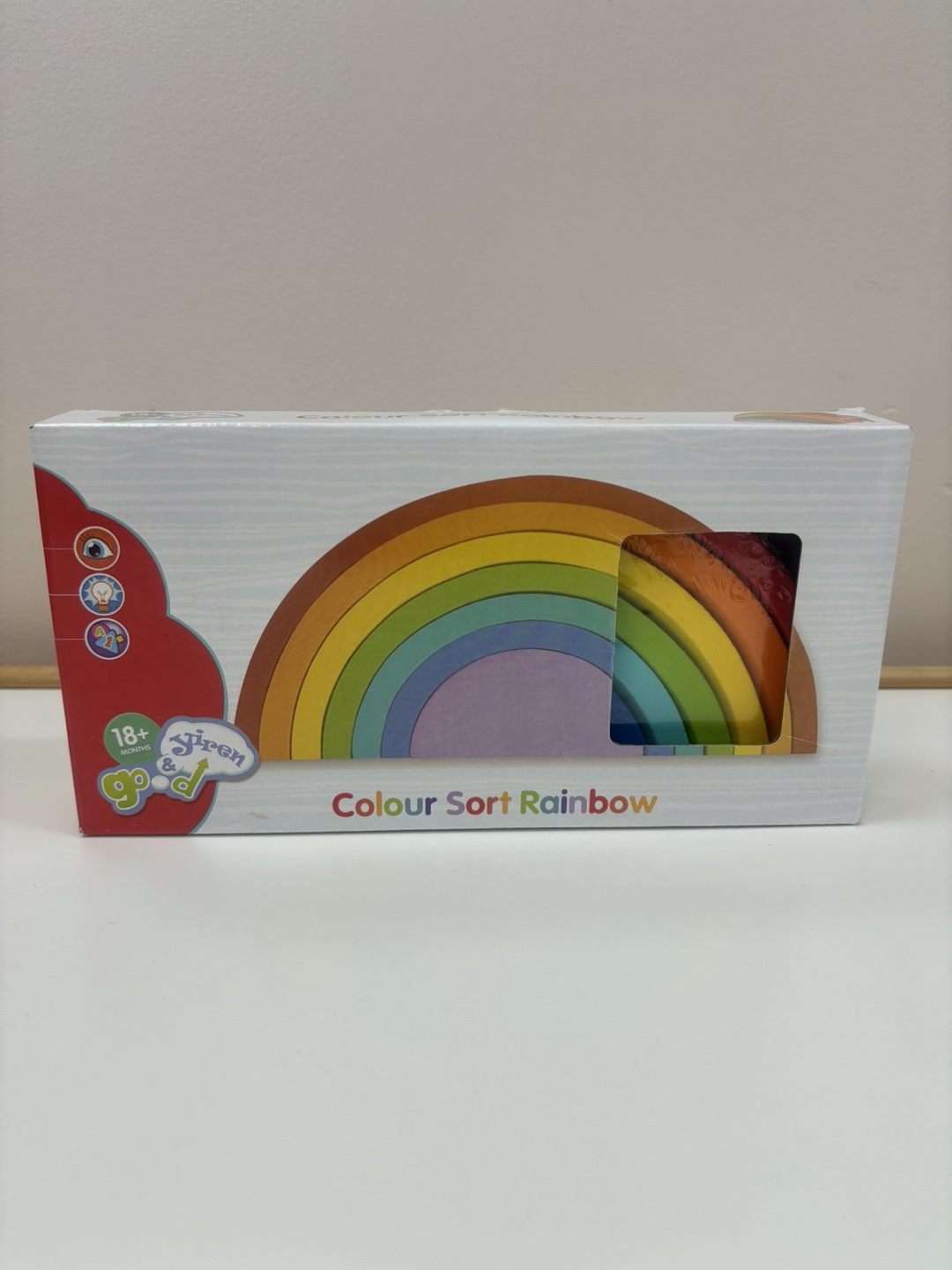 Wooden Rainbow Stacking Toy