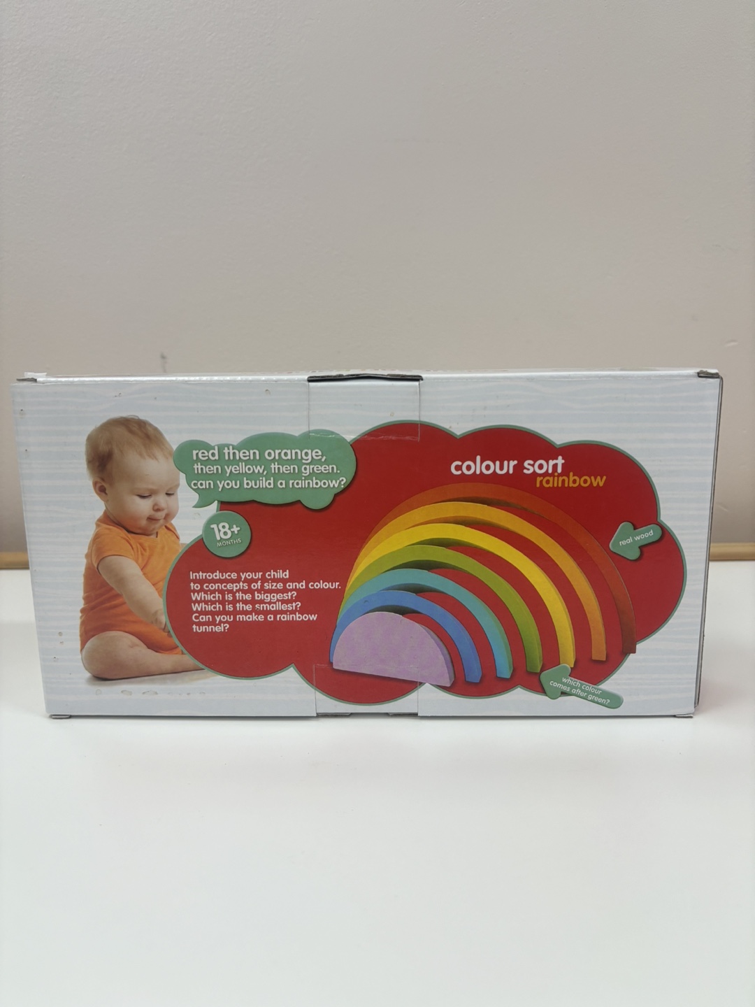 Wooden Rainbow Stacking Toy - photo 2
