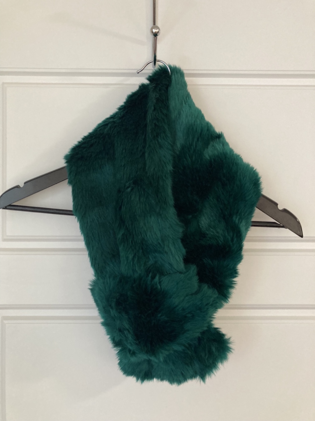 New! Indigo Faux Fur Scarf