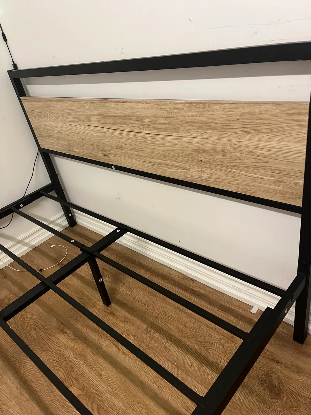 Metal Full Size Bed Frame with Headboard image indicator(3)