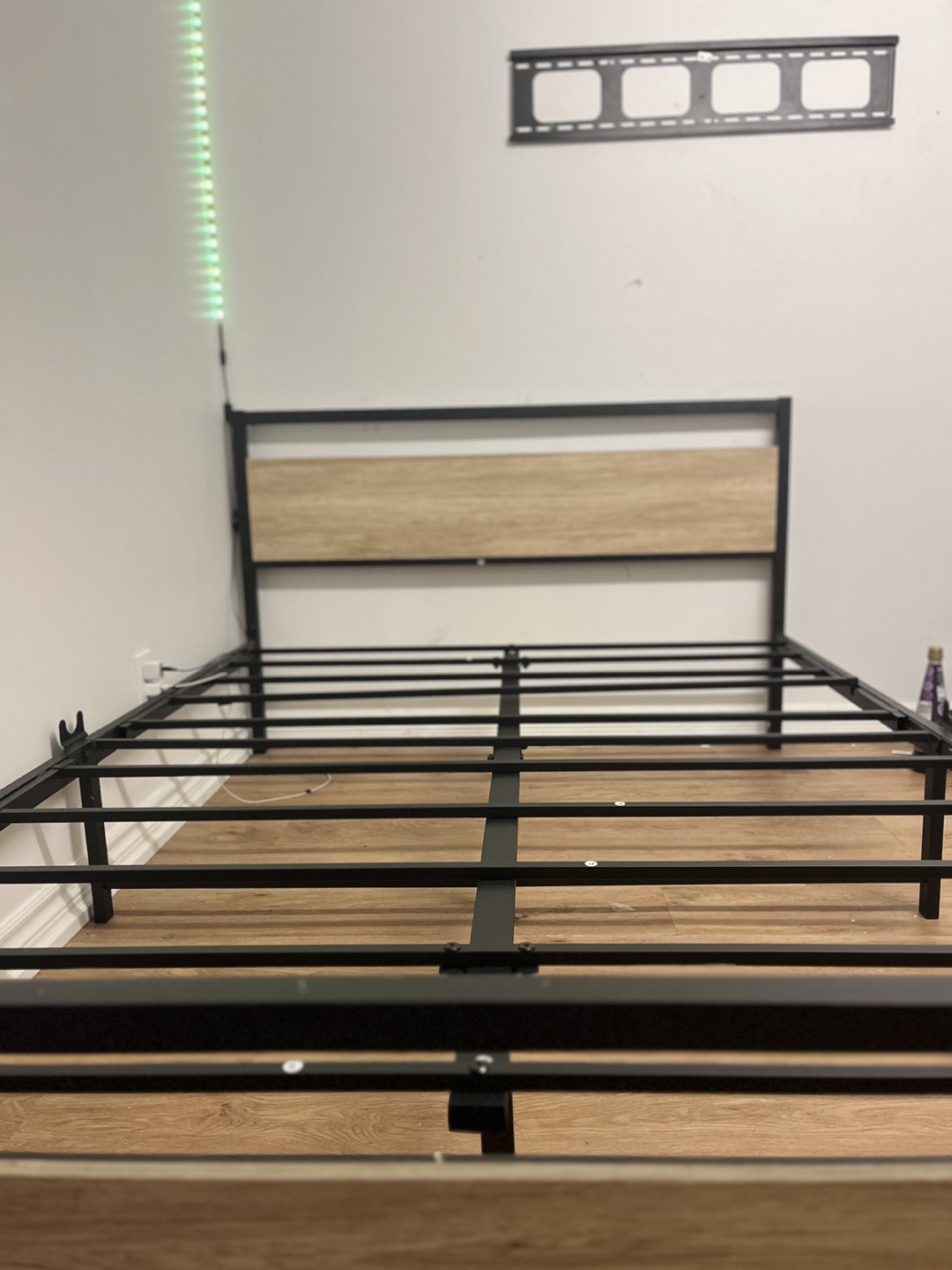 Metal Full Size Bed Frame with Headboard - photo 4