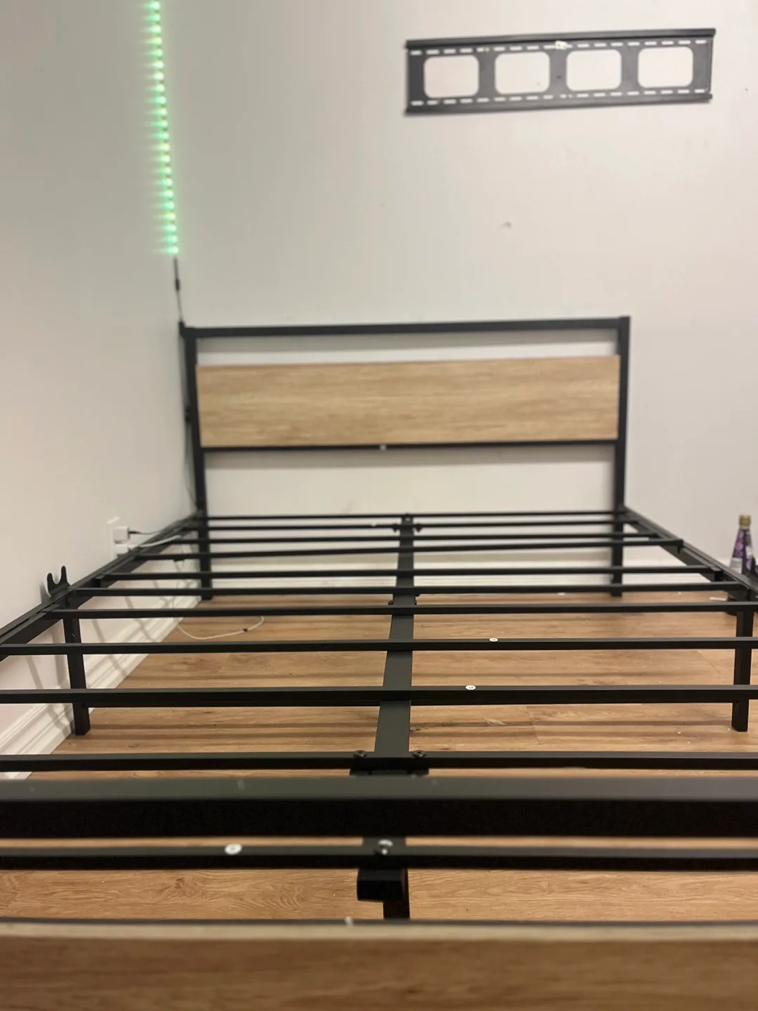Metal Full Size Bed Frame with Headboard image indicator(4)