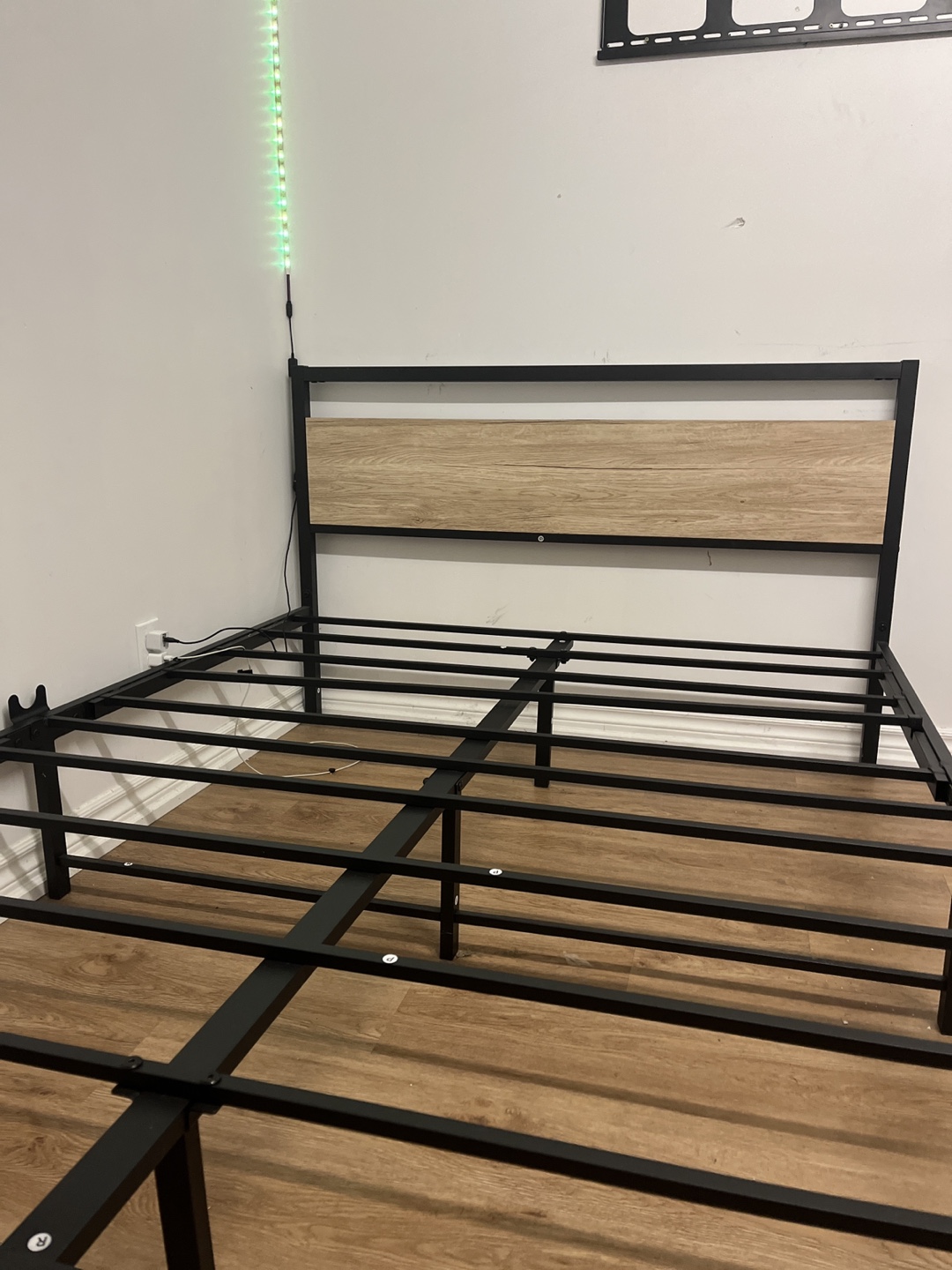 Metal Full Size Bed Frame with Headboard - photo 5