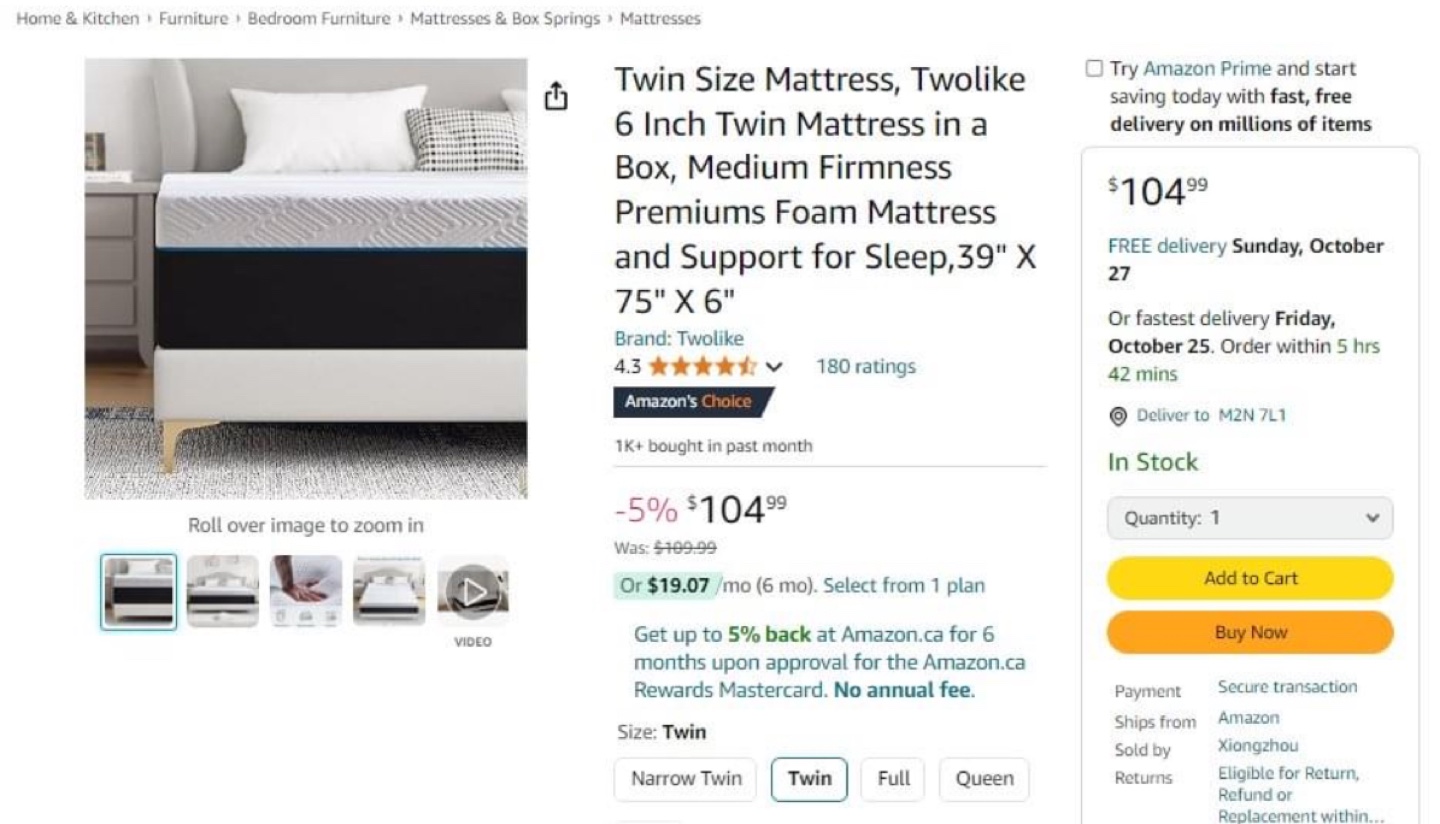 Twin Mattress in a Box - photo 2