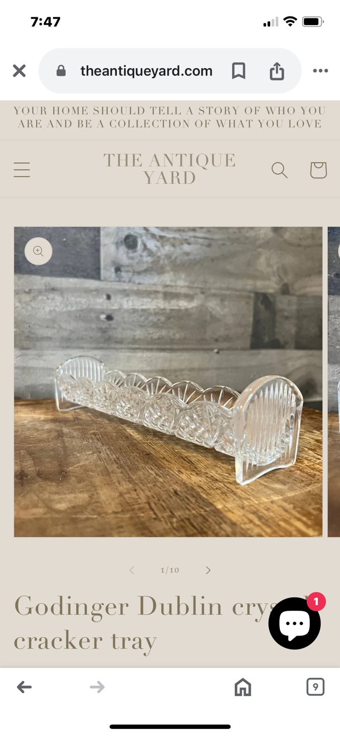 Godinger Dublin Crystal Cracker Tray - photo 4