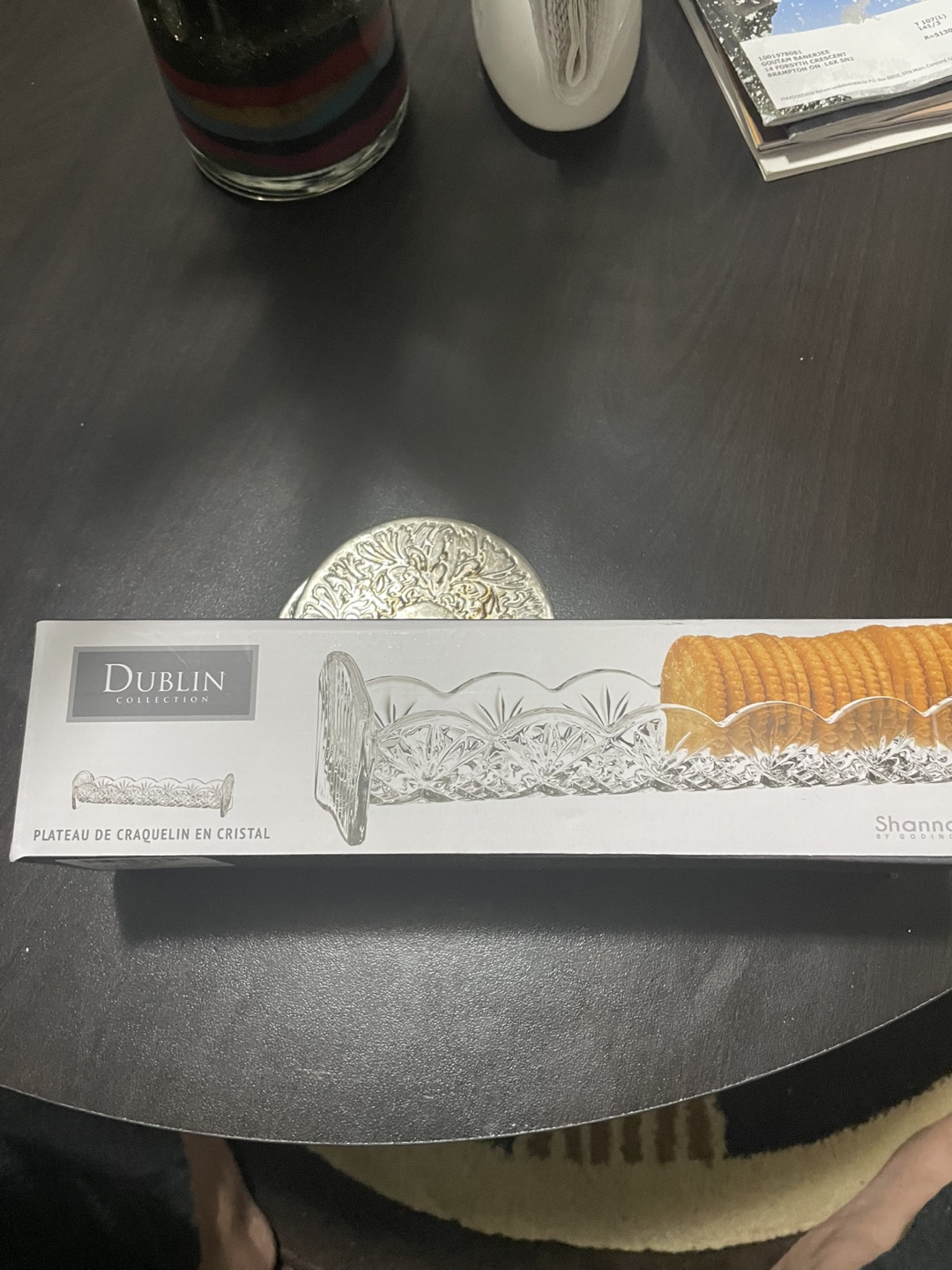 Godinger Dublin Crystal Cracker Tray