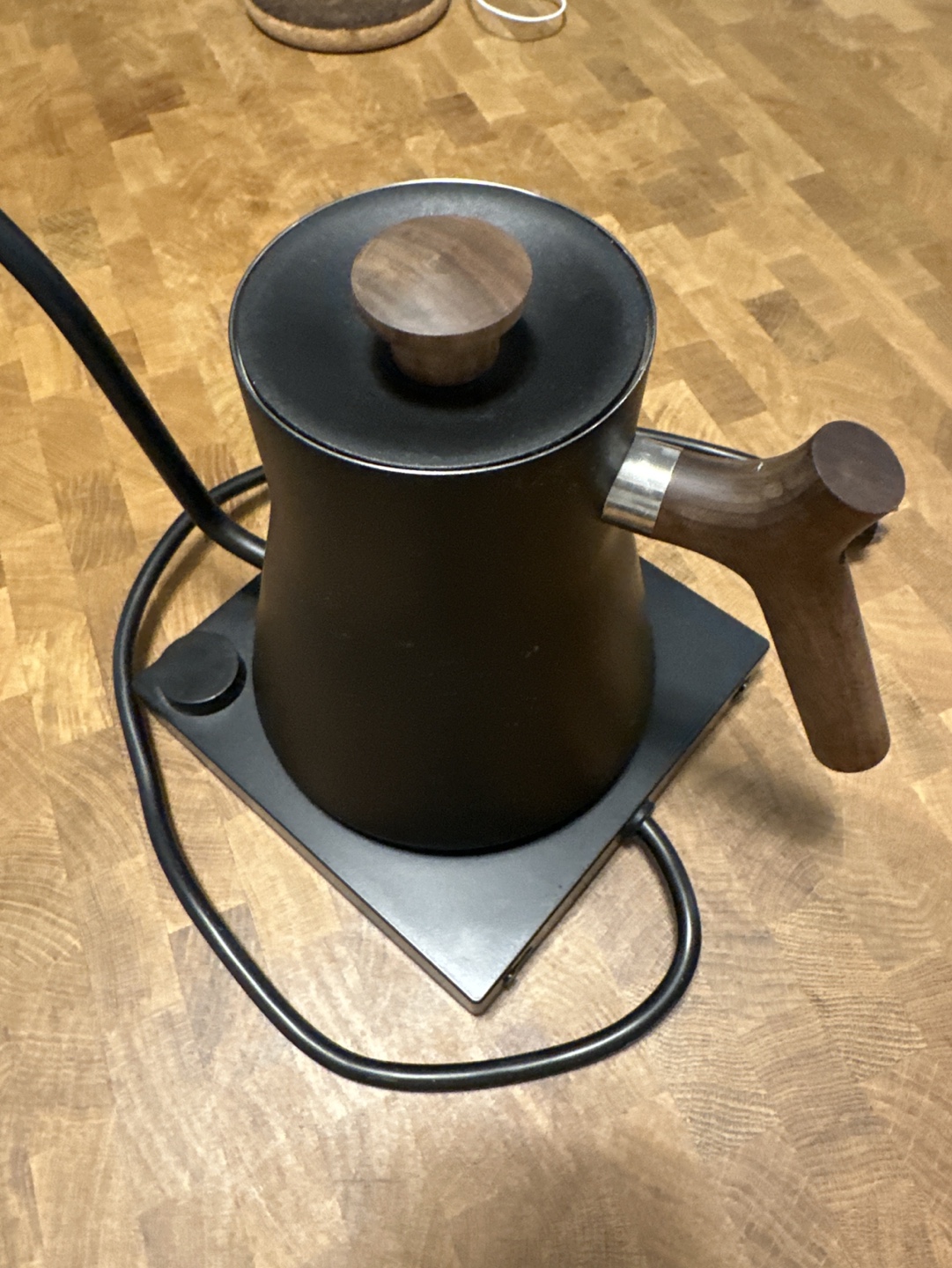 Fellow Stagg EKG Electric Kettle in Matte Black with Walnut - photo 2