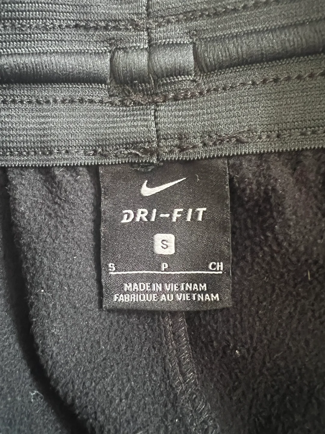 Nike Dri-Fit Black and White Swoosh Track Pants image indicator(3)
