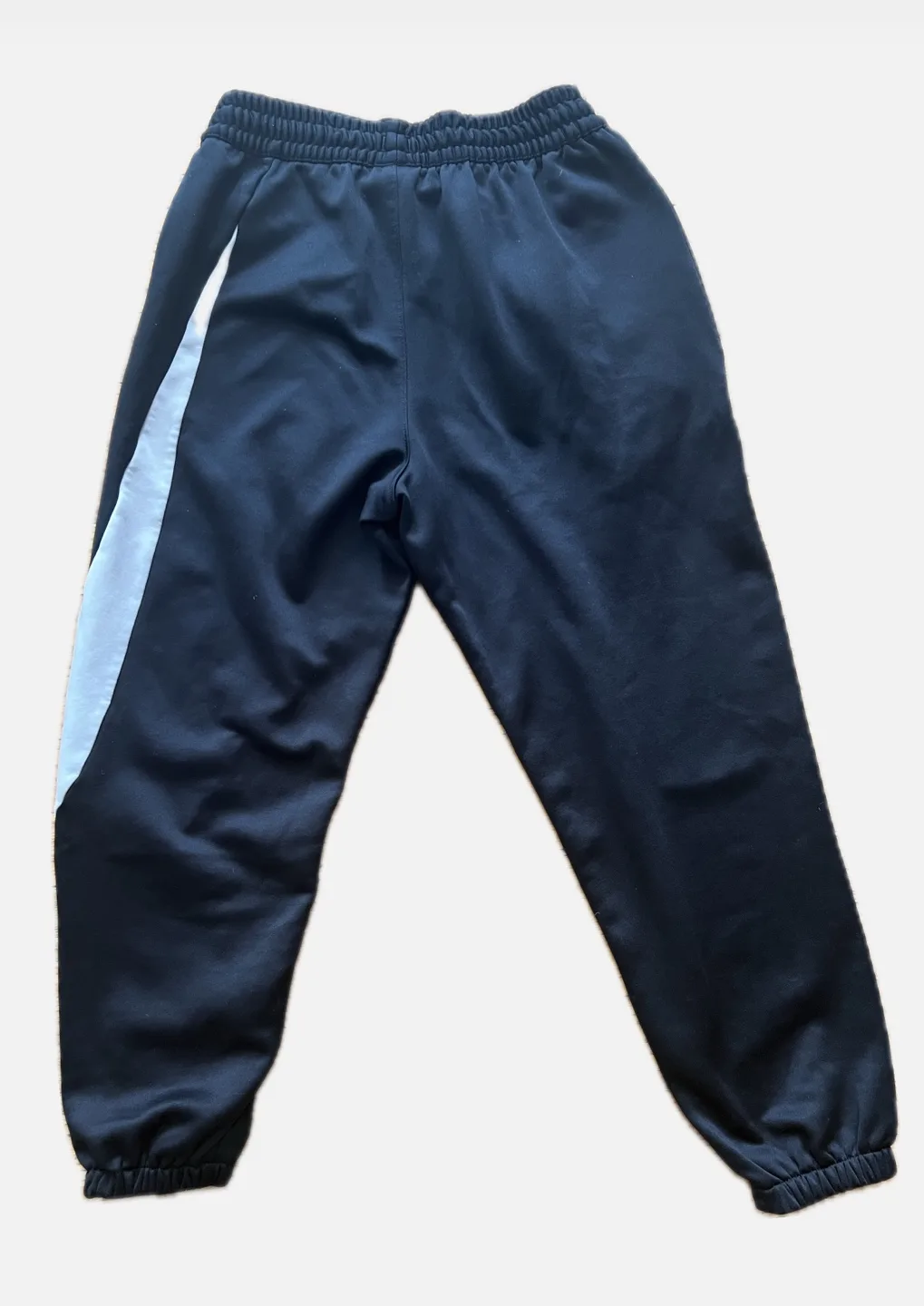 Nike Dri-Fit Black and White Swoosh Track Pants image indicator(2)