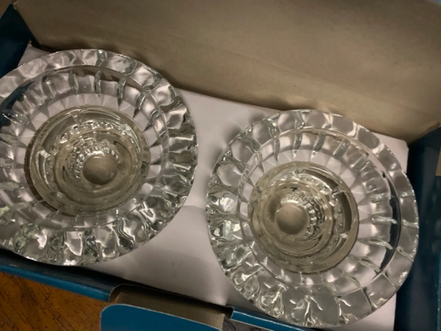 Glass Candle Holders - NEW Set of 2 Box sets - 3 boxes available image indicator(2)