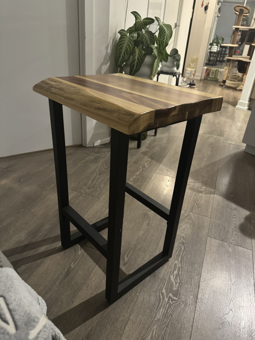 Live Edge Wooden Side Table