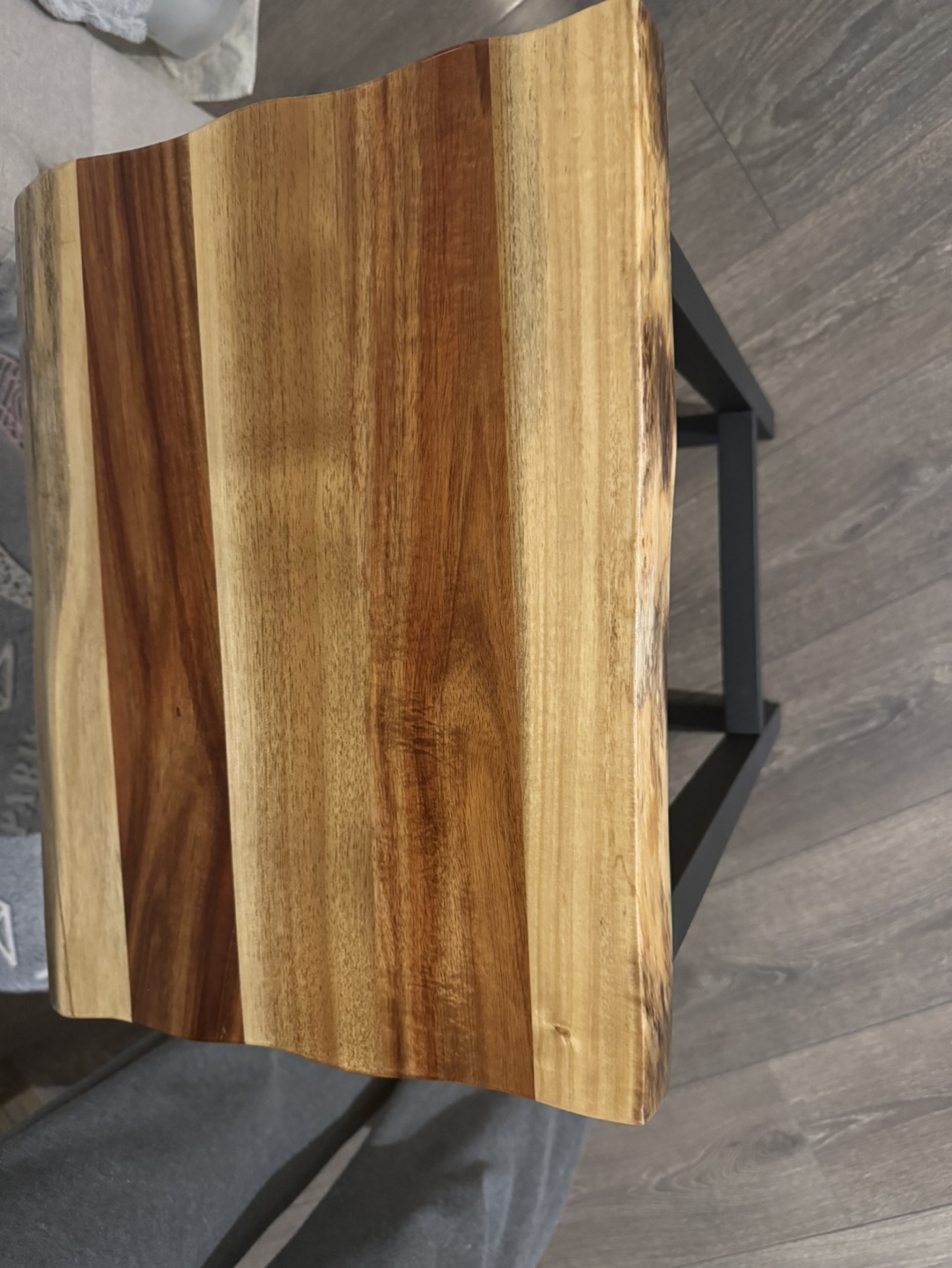 Live Edge Wooden Side Table - photo 4