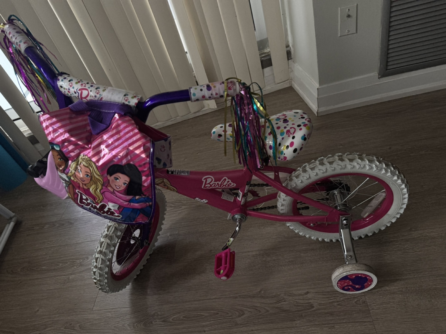 Barbie Bike with Training Wheels