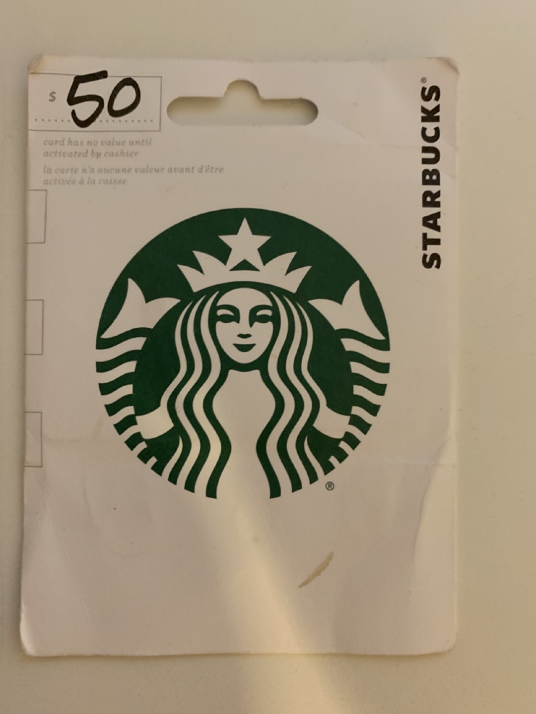 $50 Starbucks Gift Card for $40
