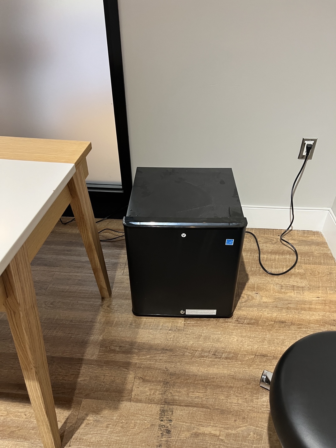 Small Black Compact Refrigerator