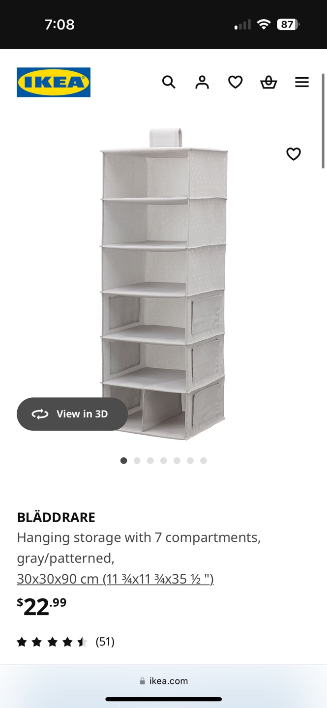 IKEA BLÄDDRARE Hanging Storage