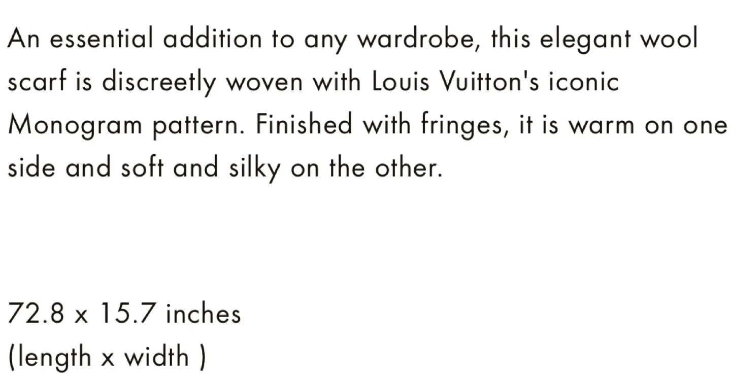Louis Vuitton Monogram Classic Scarf. Authentic with receipt&box image indicator(8)