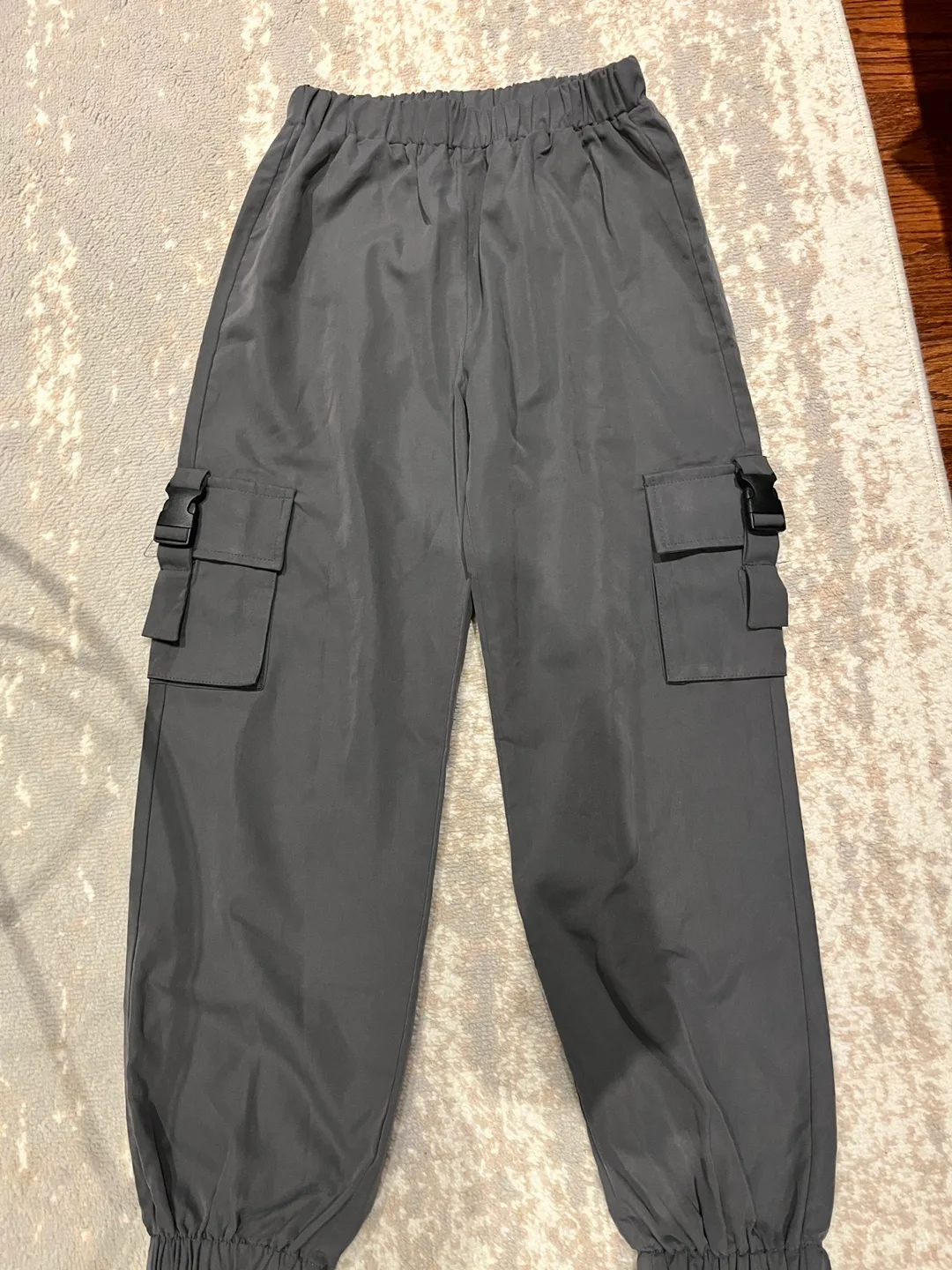 SHEIN Grey Cargo Pants Size 11-12Y image indicator(2)