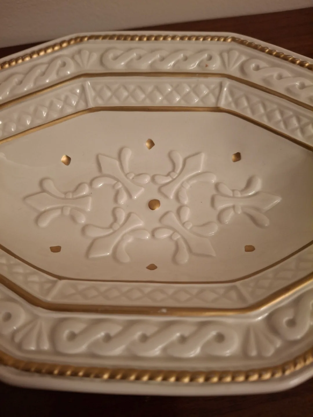 Fitz and Floyd Classics dish with gold trim image indicator(2)