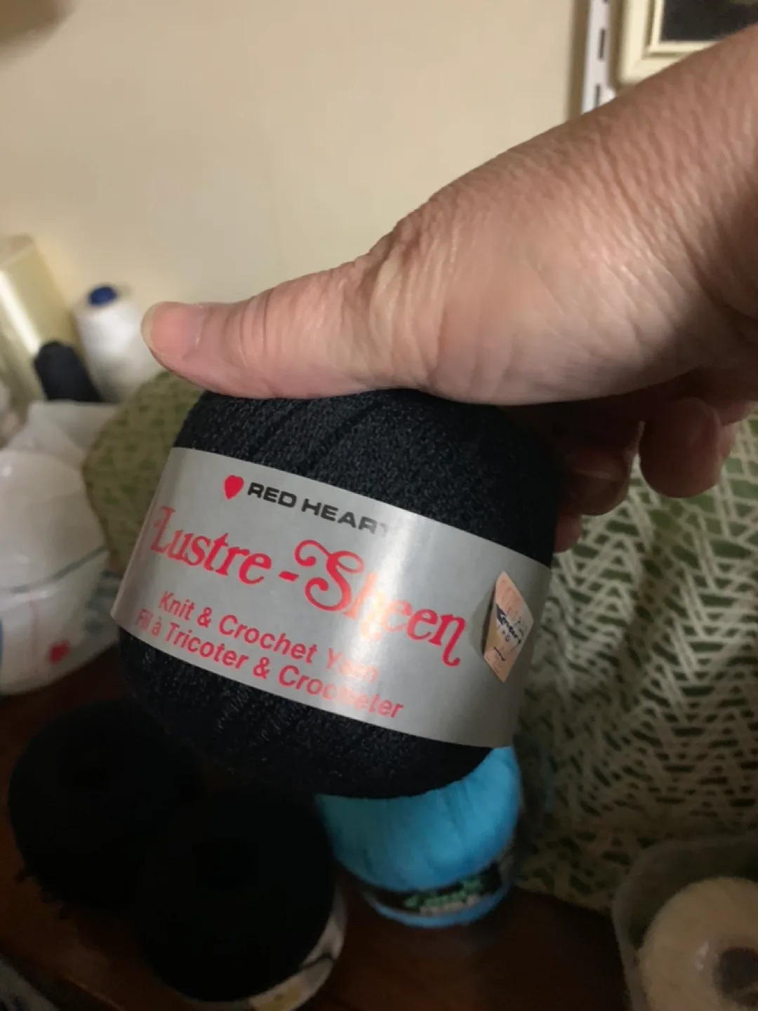 NEW Crotchet or Knitting Yarn- Blue and Black image indicator(2)