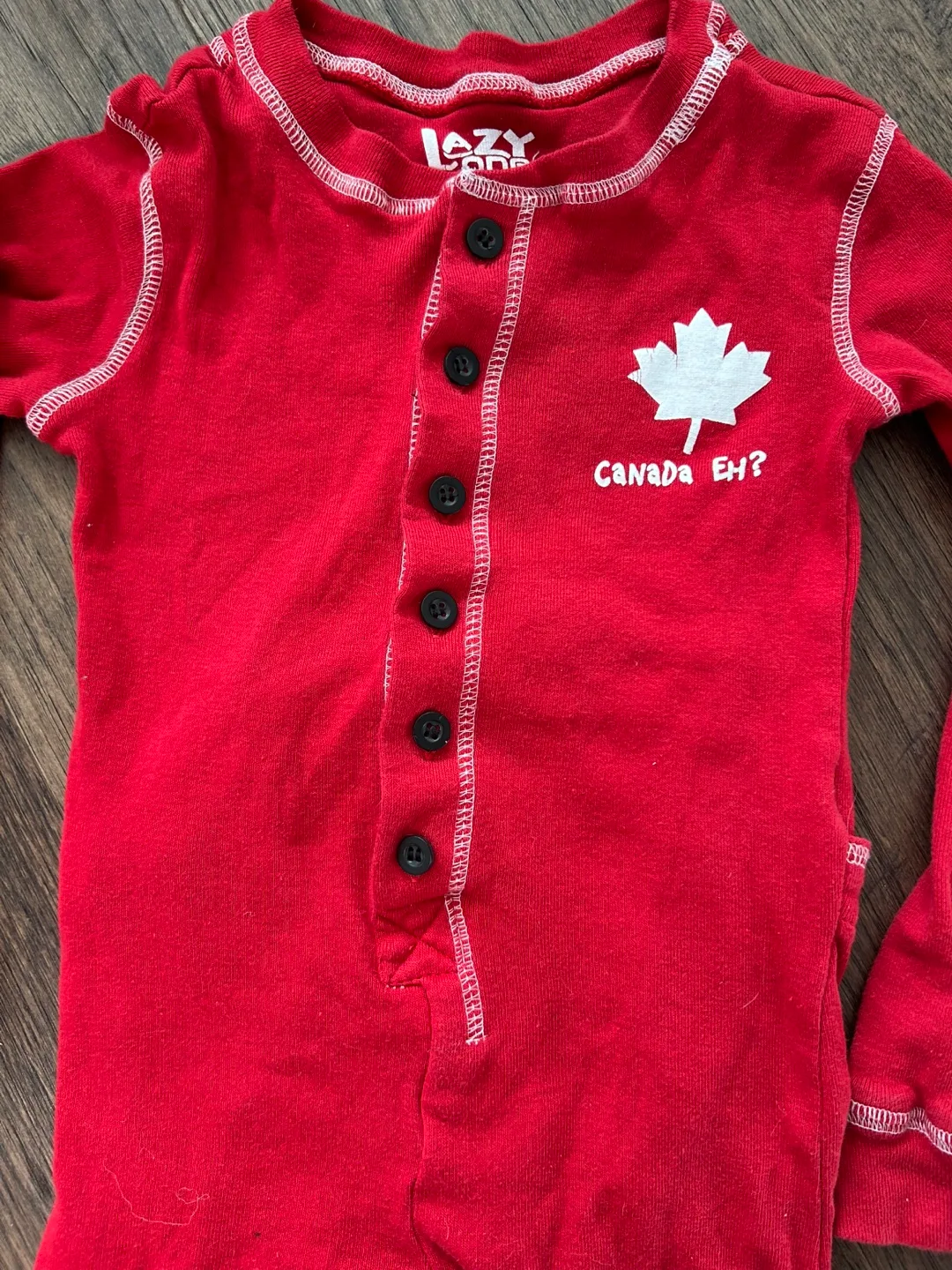 $5 for both! Like New Matching Canada Onsie (size adult S & 4T) image indicator(5)